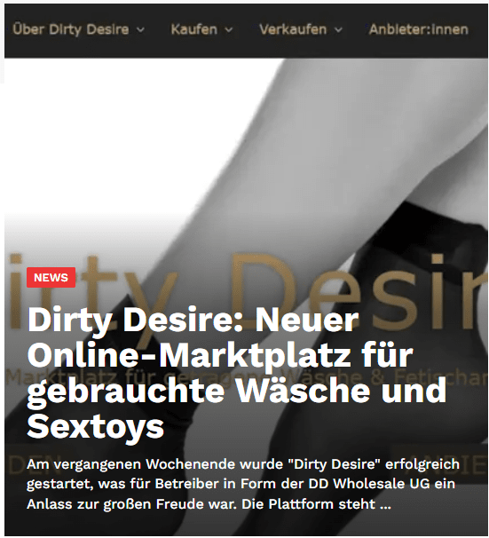 Berichterstattung über Dirty Desire auf GAN